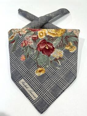 Handkerchief VTG Ralph Lauren Mini Scarf Women Floral Cotton Pocket Square 18”